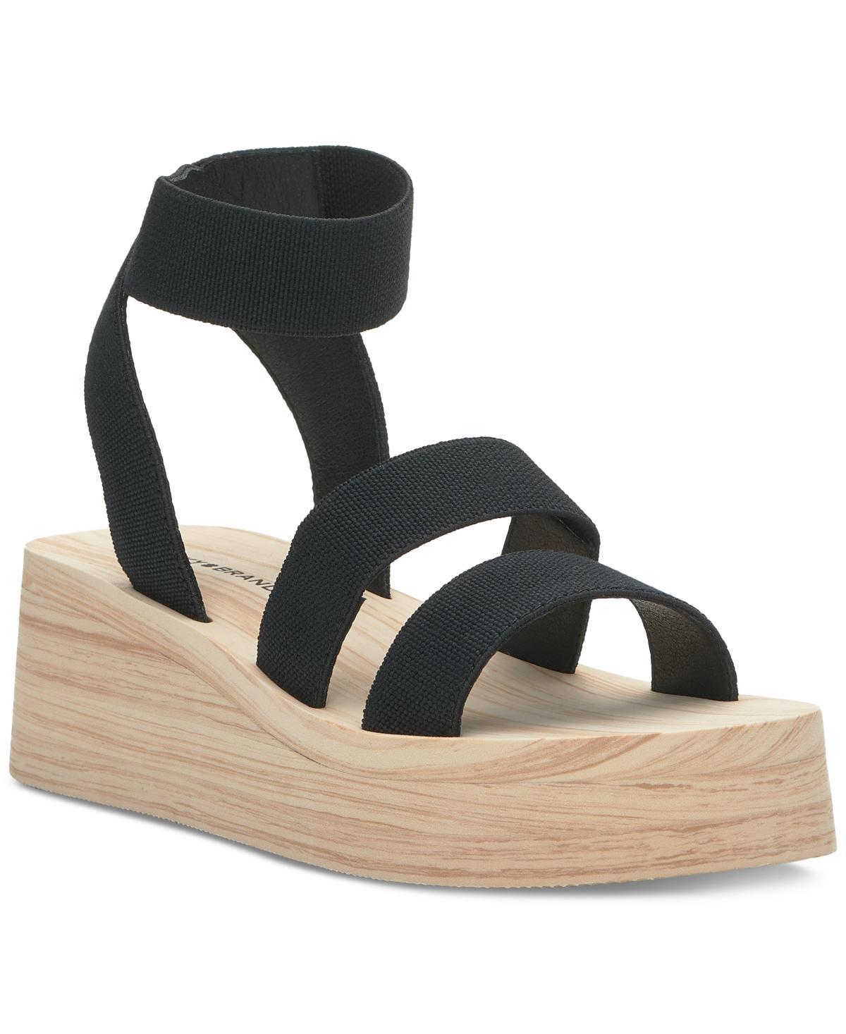 Lucky Brand Womens Samella Strappy Platform Wedge Sandals Product Image