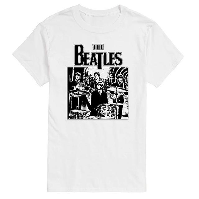 Big & Tall The Beatles Drum Set Vintage Graphic Tee, Mens Product Image