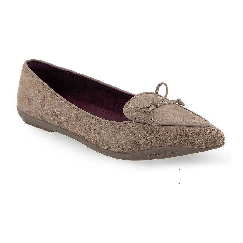 Aerosoles Doran Womens Suede Flats Purple Product Image