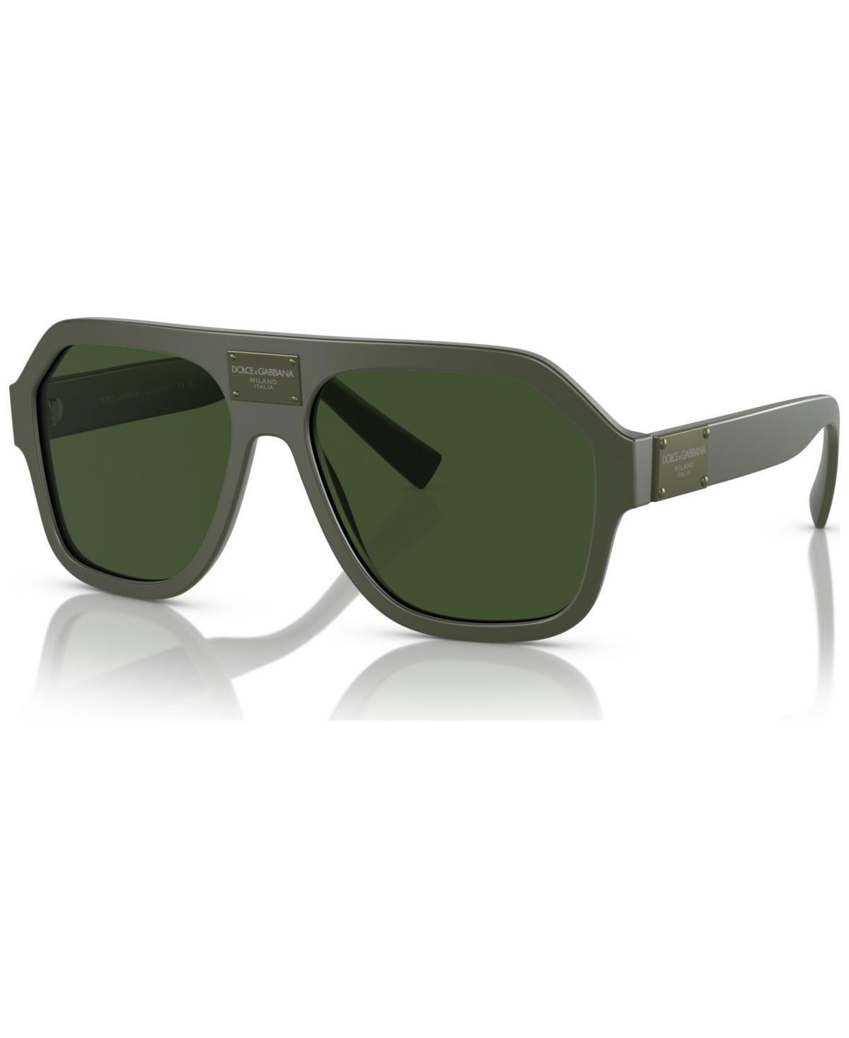 Aviator Shield Sunglasses, 58mm In Black/gray Solid Product Image