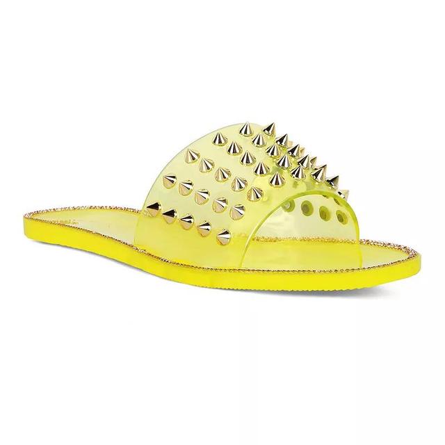 London Rag Bolly Punk Womens Studded Slide Sandals Product Image