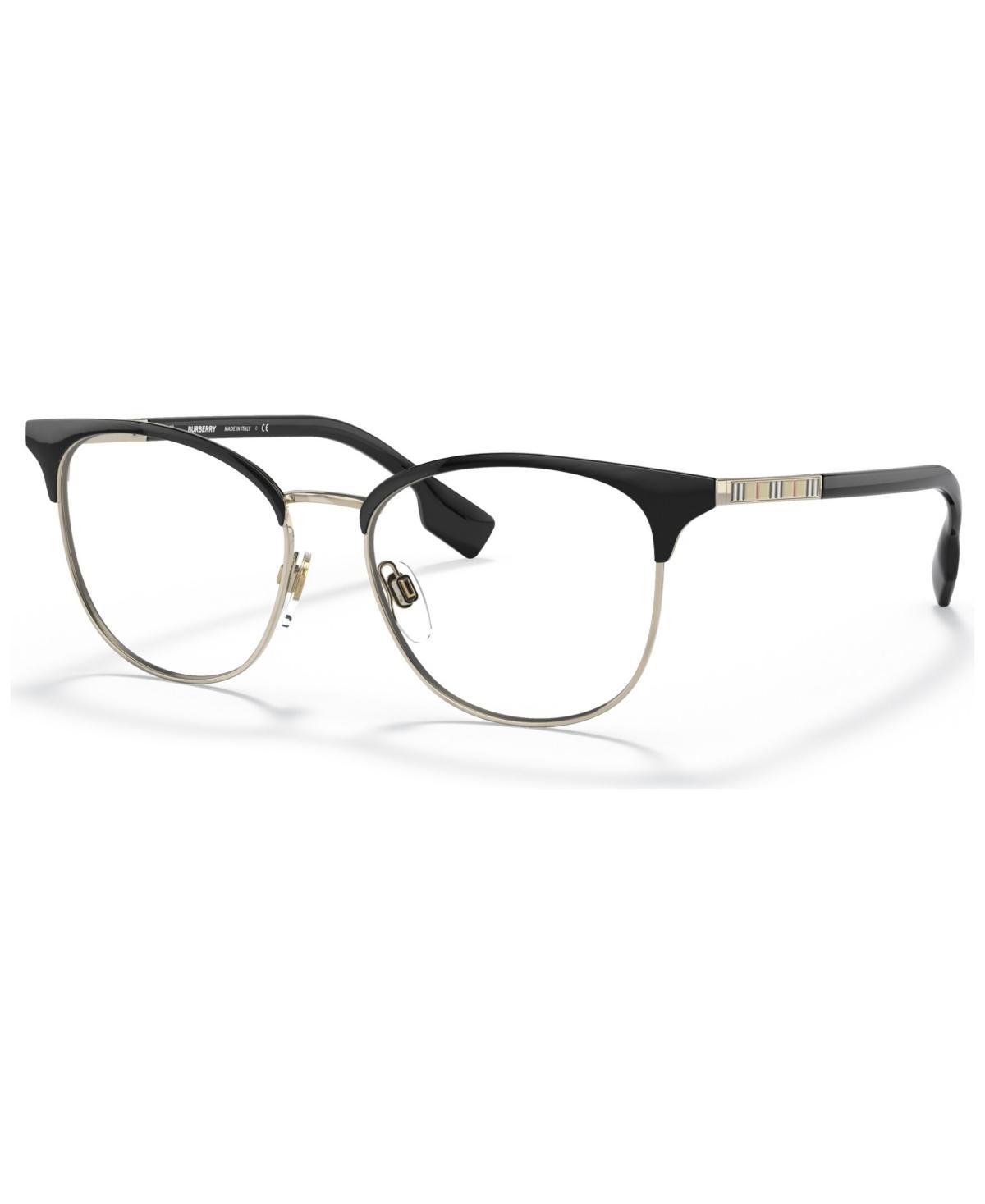 Burberry Womens Sophia Eyeglasses, BE1355 52 - Light Gold, Black Product Image