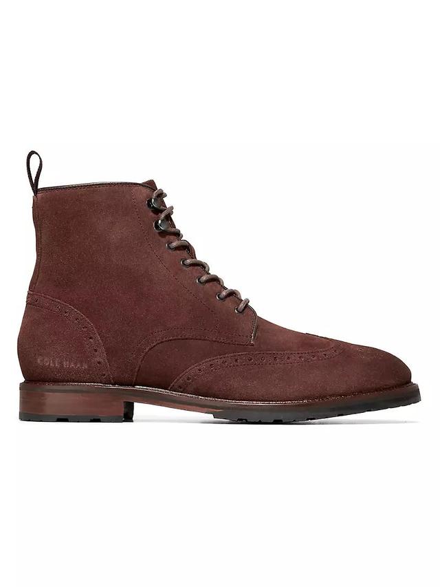 Mens Berkshire Suede Wingtip Boots Product Image