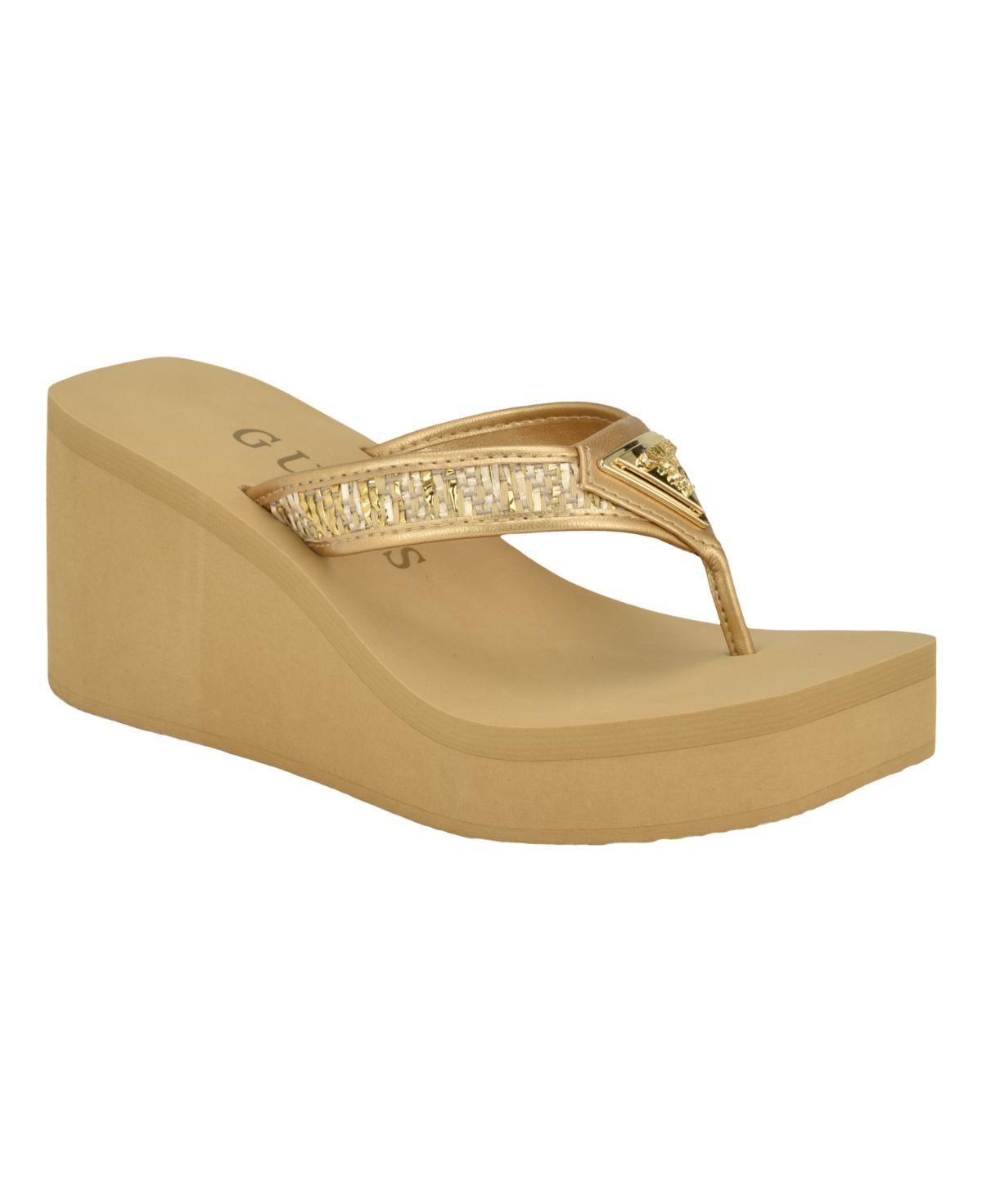 GUESS Demmey Platform Wedge Flip Flop Product Image