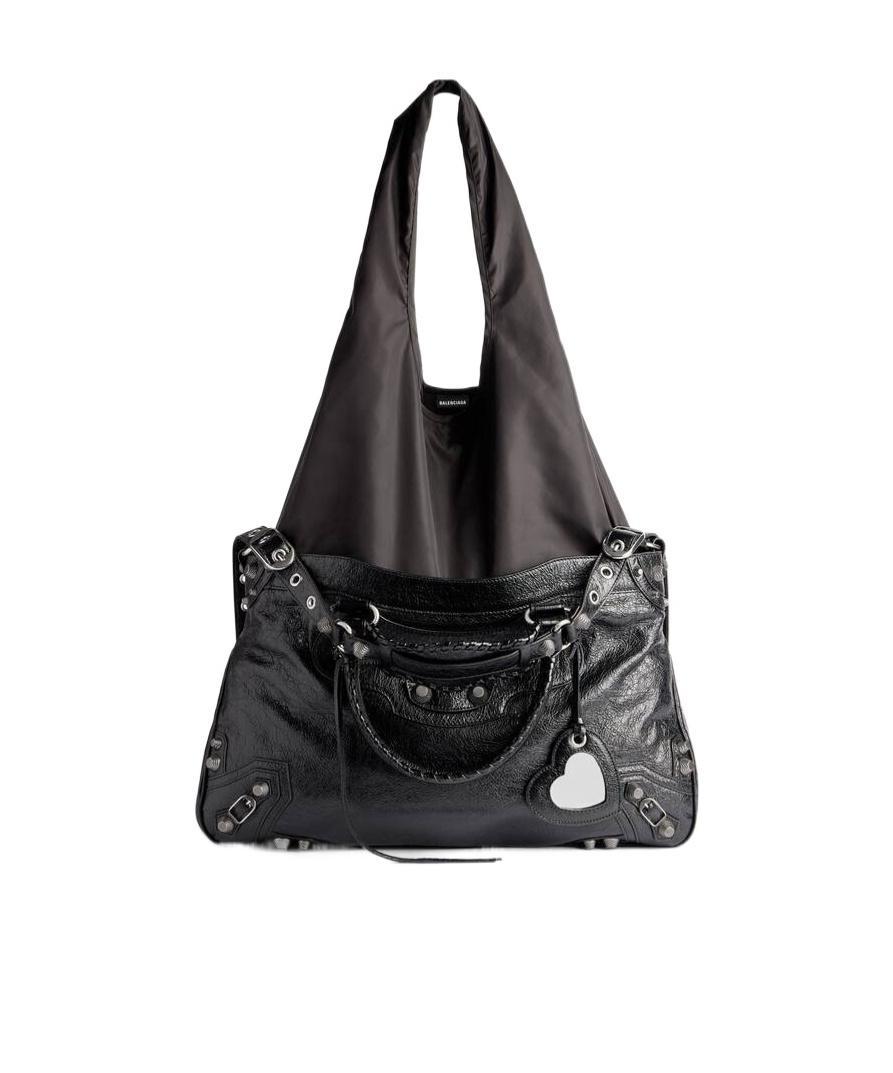 BALENCIAGA Cagole Xl Polyamide Tote In Black Product Image