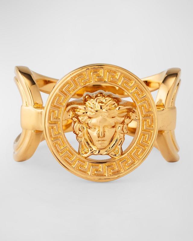 Womens Goldtone Medusa Head Ring Product Image