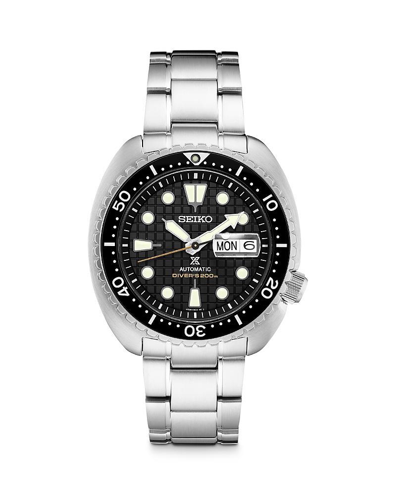 Seiko Mens Automatic Prospex Diver Black Silicone Strap Watch 45mm Product Image