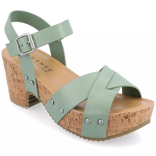 Journee Collection Valentina Womens Platform Sandals Product Image