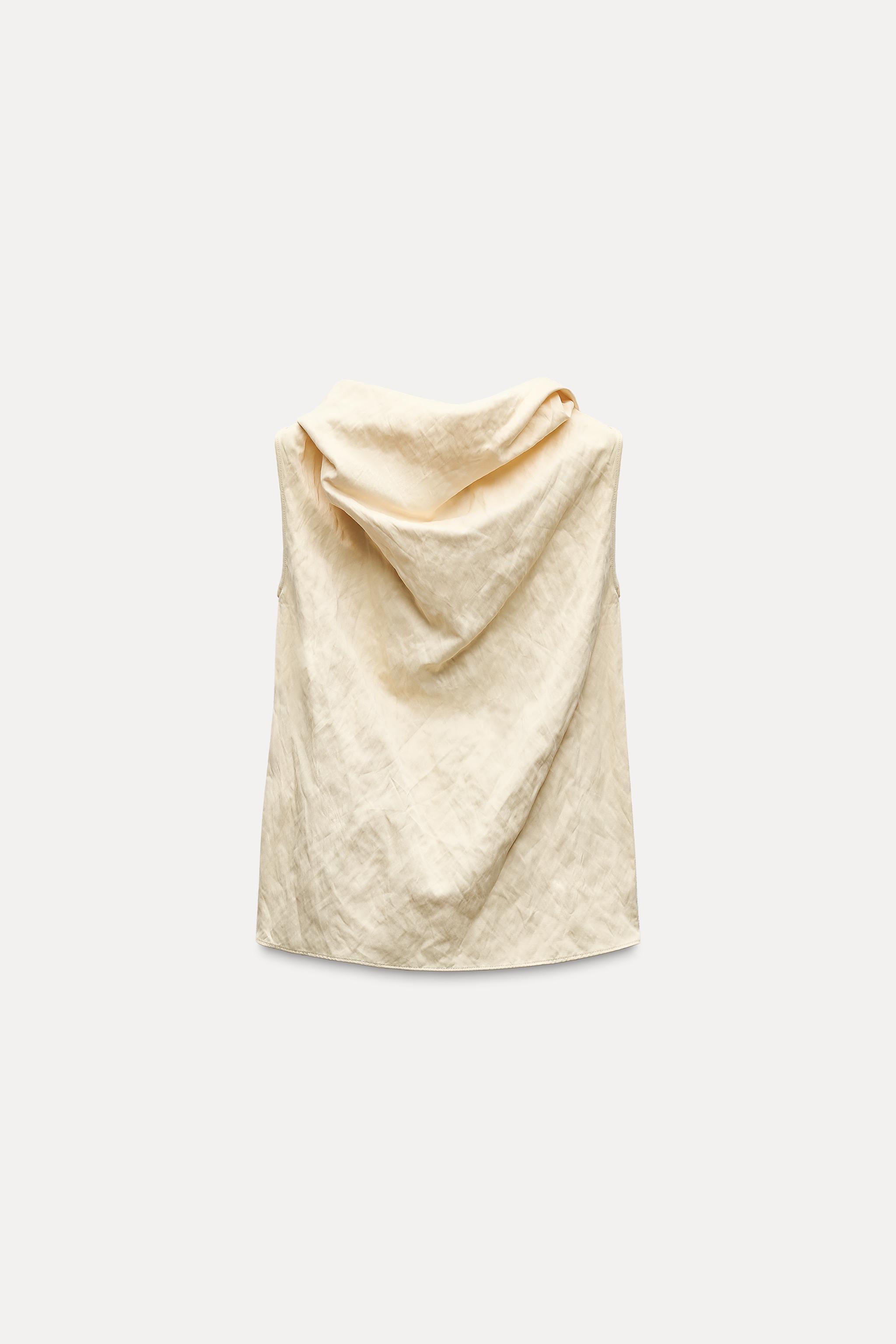 SLEEVELESS WRINKLED TOP ZW COLLECTION Product Image