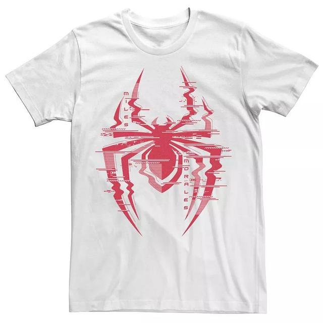 Mens Marvel Comics Retro Ultimate Spider-Man Glitch Logo Graphic Tee Product Image