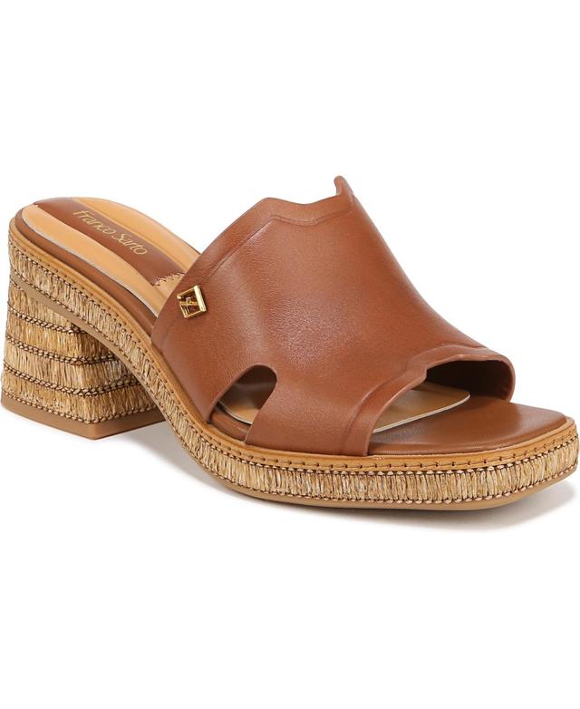 Franco Sarto Florence Fashion Slide Heeled Sandals Leather) Women's Sandals Product Image