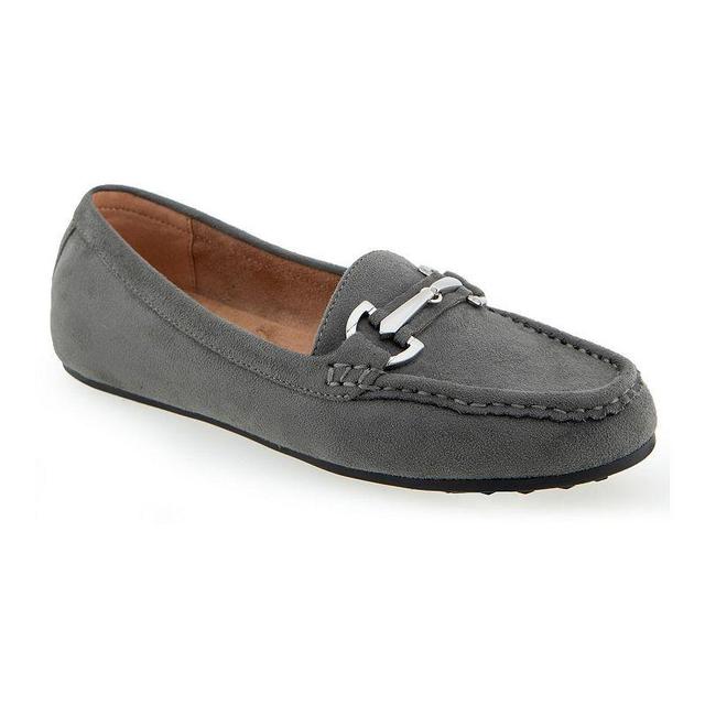 Womens Aerosoles Aerosoles Day Drive Loafer Flats Grey Product Image