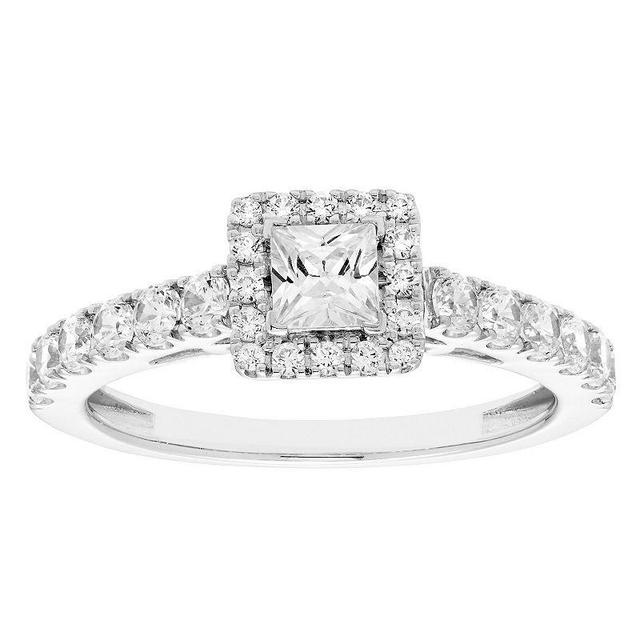 The Regal Collection 14k Gold IGL Certified 1 Carat T.W. Diamond Engagement Ring, Womens White Product Image