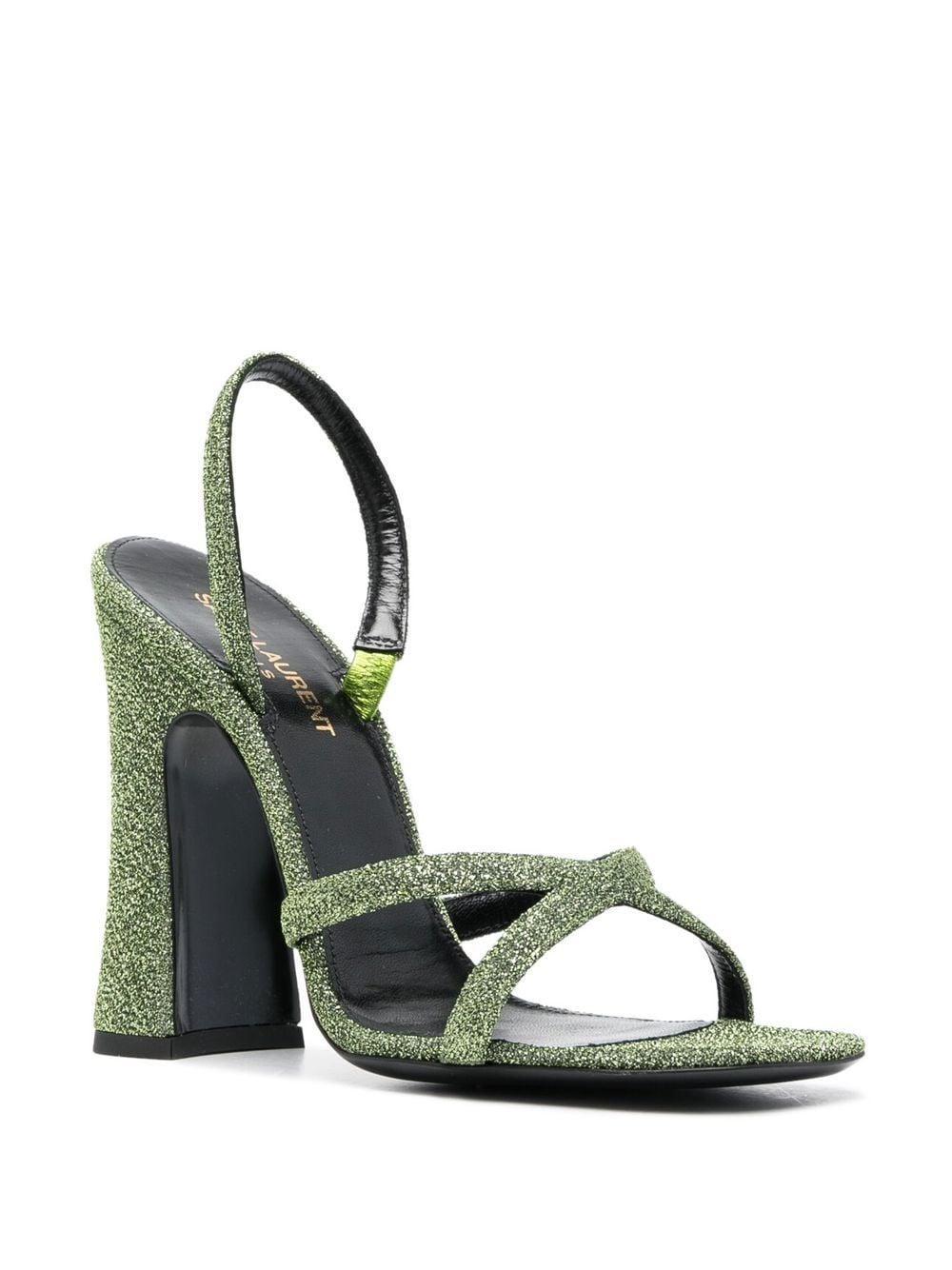 Arancha 110 Heeled Sandals In Green Product Image