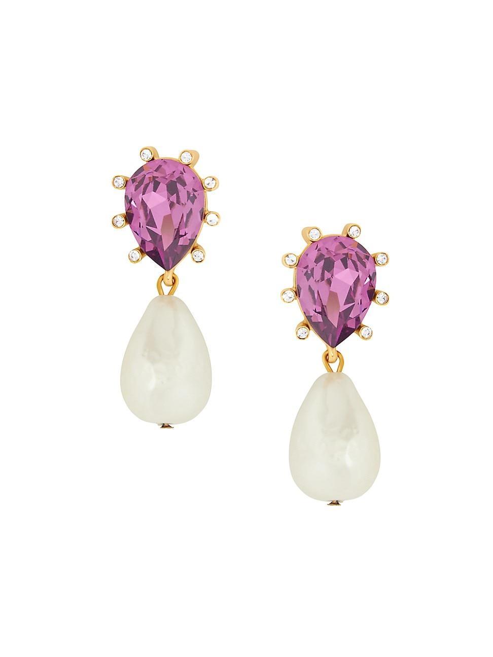 Oscar de la Renta Imitation Pearl Drop Earrings Product Image