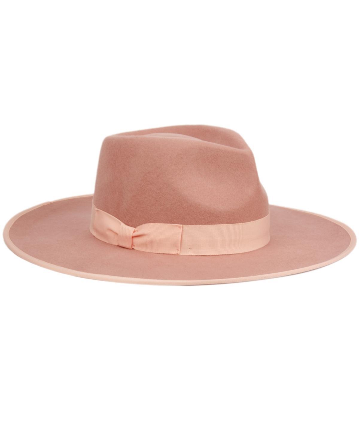 Angela & William Womens Wide Brim Felt Rancher Fedora Hat Product Image