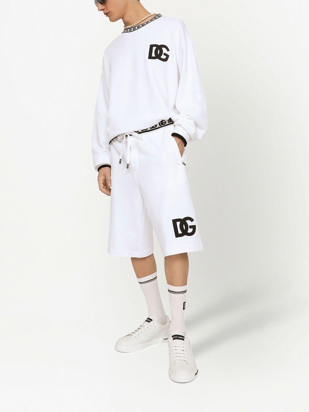 Logo-print Bermuda Shorts In White Product Image