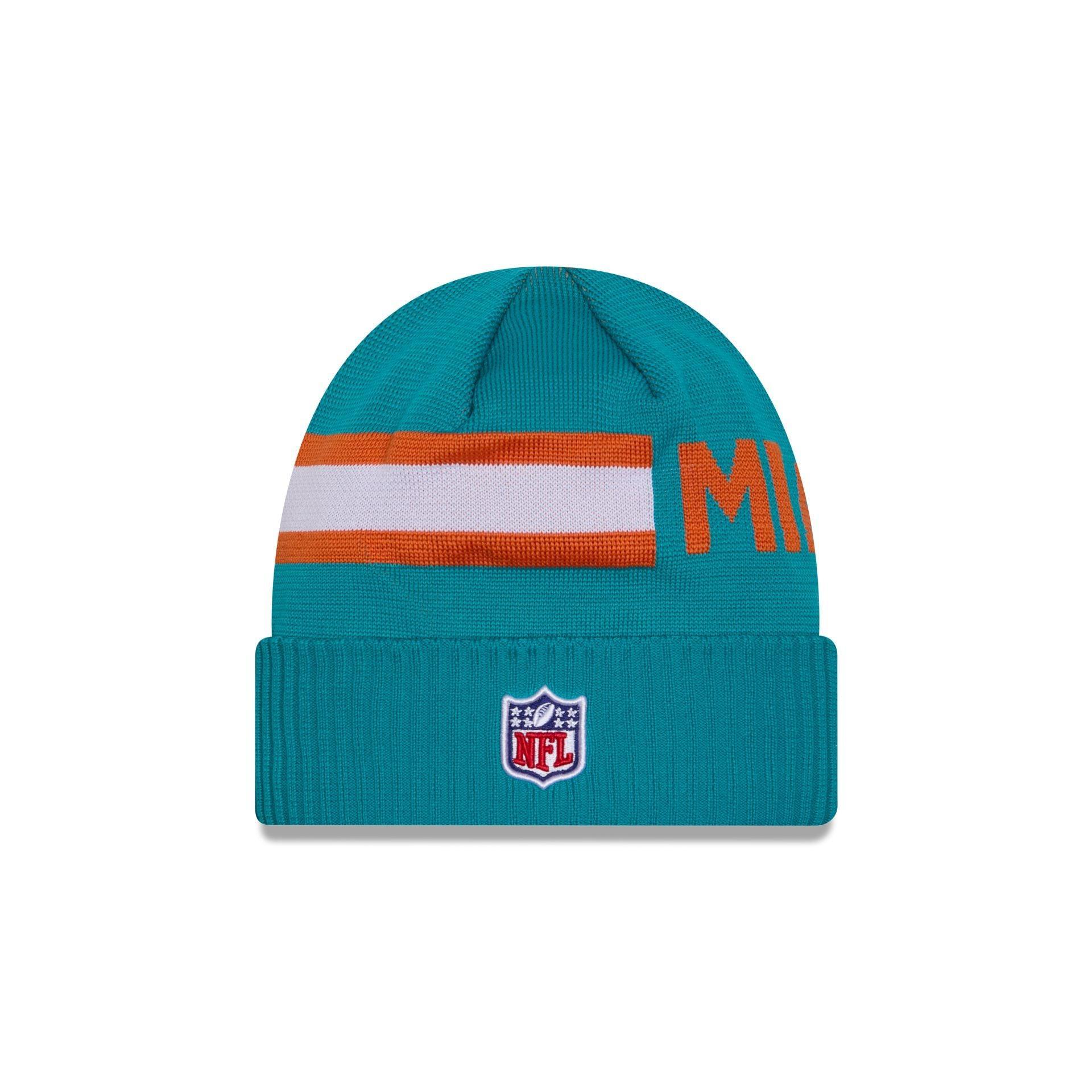 Miami Dolphins 2024 Cold Weather Tech Knit Beanie Male Product Image