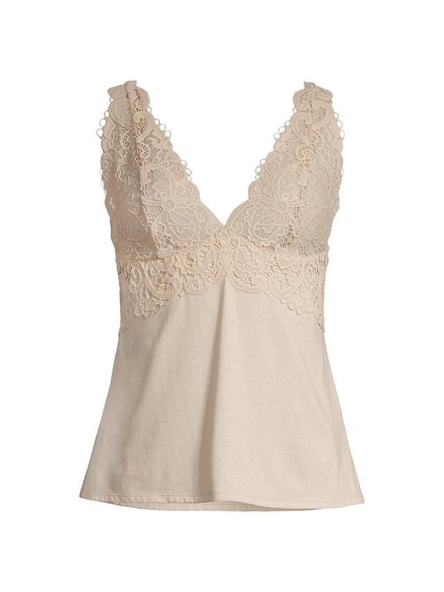 Womens Bliss Harmony Lace-Trimmed Camisole Top Product Image