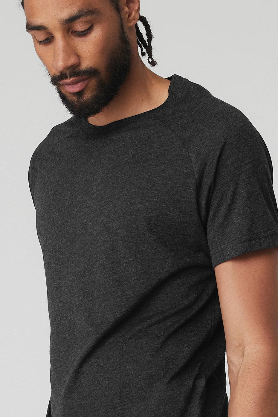 The Triumph Crew Neck Tee - Black Heather Product Image