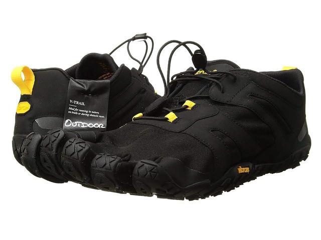 Vibram FiveFingers V-Trail 2.0 (Black/Yellow) Men's Shoes Product Image