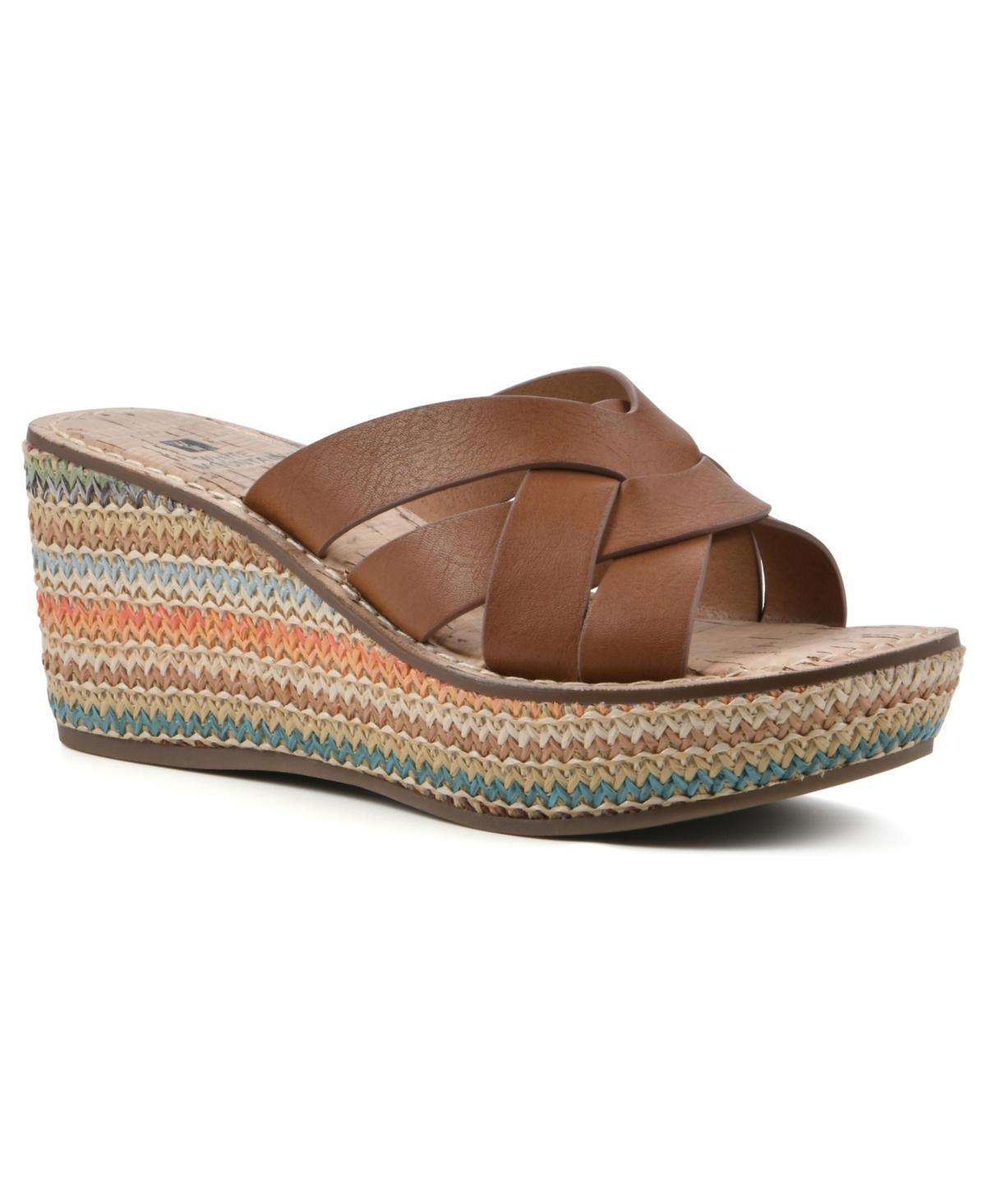 White Mountain Womens Samwell Wedge Sandals Product Image