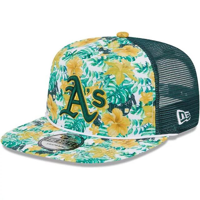 Mens New Era Oakland Athletics Tropic Floral Golfer Snapback Hat Product Image