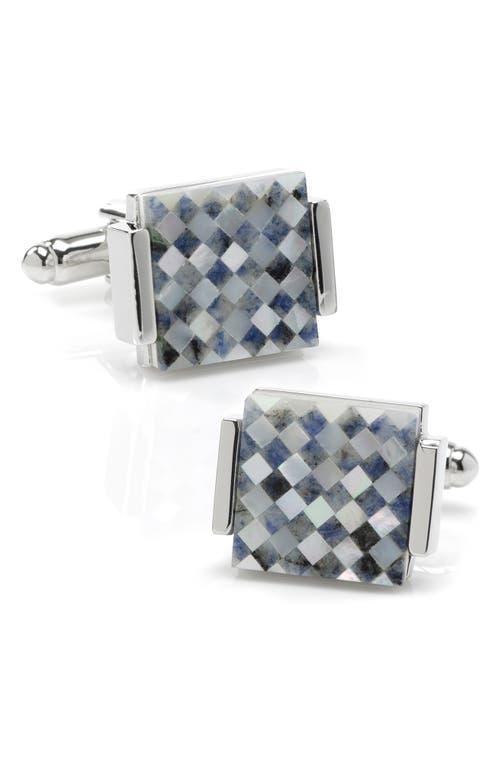 Cufflinks, Inc. Mother-of-Pearl Checkered Cuff Links Product Image