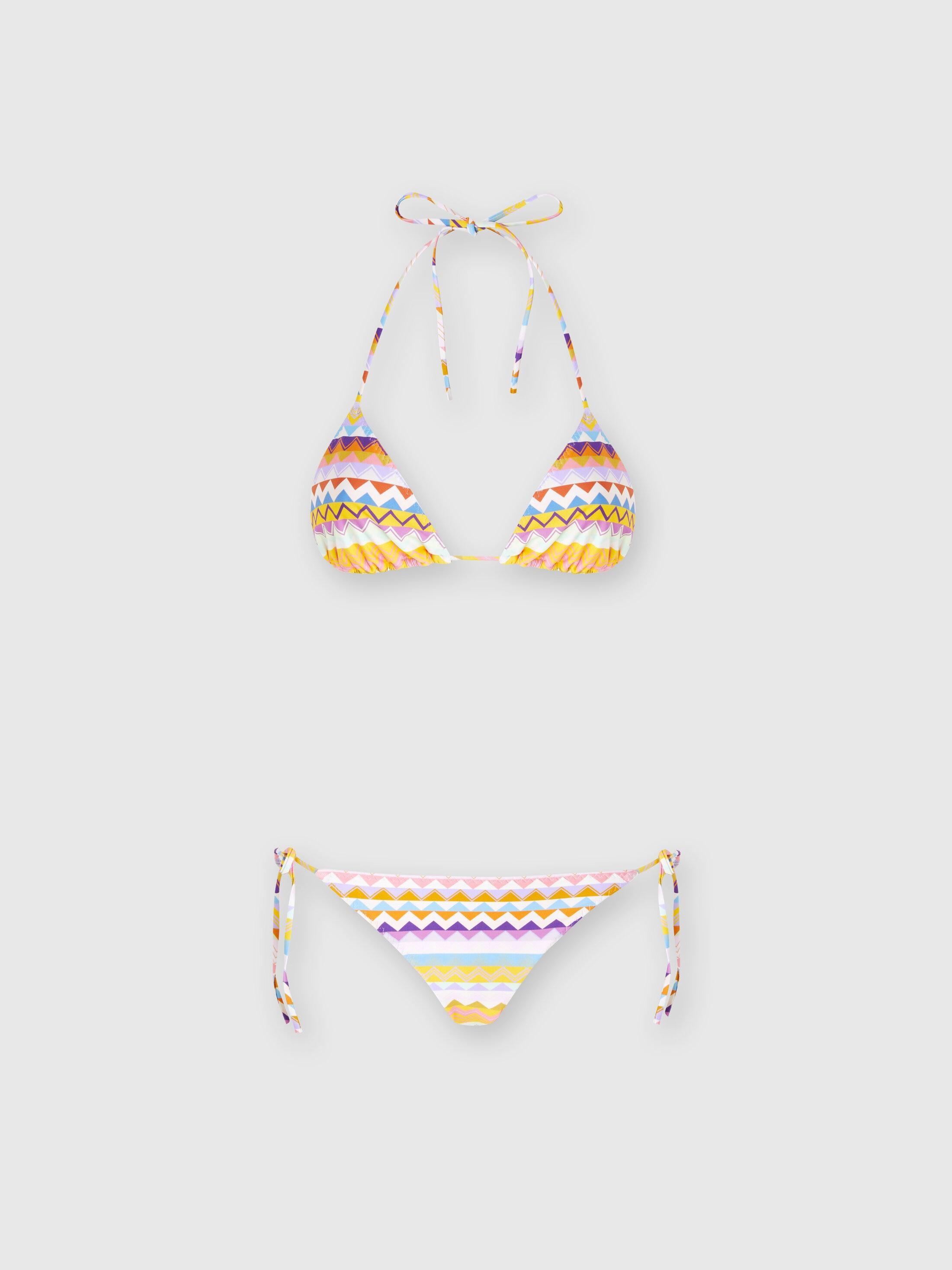 Stretch bikini with zigzag print Product Image