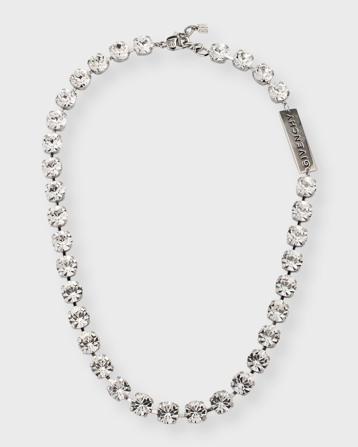 Mens 4G Crystal Short Necklace Product Image