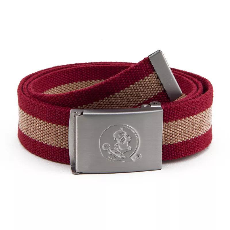 Mens Florida State Seminoles Fabric Belt Product Image