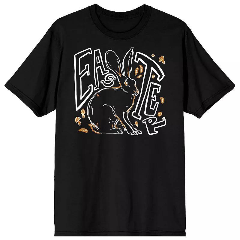 Mens Easter Bunny Outline Graphic Tee Product Image