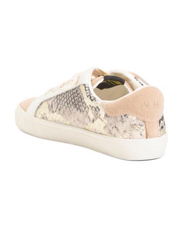 Leather Rema Snake Embossed Sneakers for Women Product Image