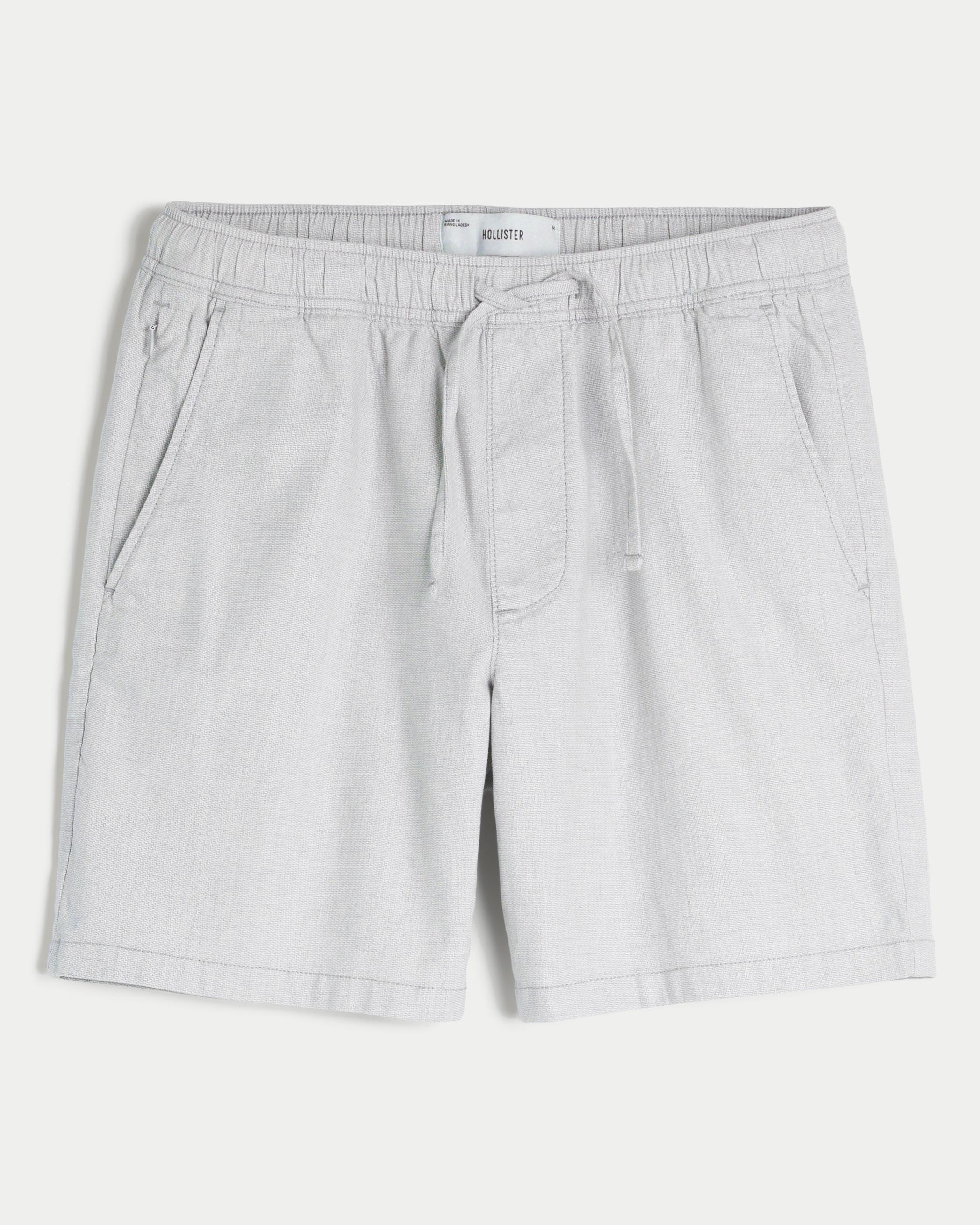 Flex-Waist Textural Woven Shorts 8" Product Image