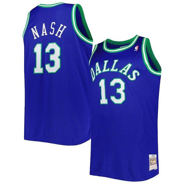 Mens Mitchell & Ness Steve Nash Dallas Mavericks Big & Tall Hardwood Classics 1998-99 Swingman Jersey Product Image