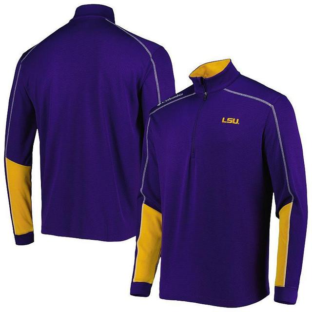 Mens Columbia LSU Tigers Shotgun 2.0 Omni-Wick Quarter-Zip Jacket Product Image