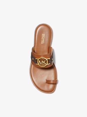 Rory Logo and Faux Leather Sandal Product Image