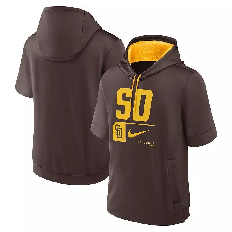 Mens Nike San Diego Padres Tri Code Lockup Short Sleeve Pullover Hoodie Product Image