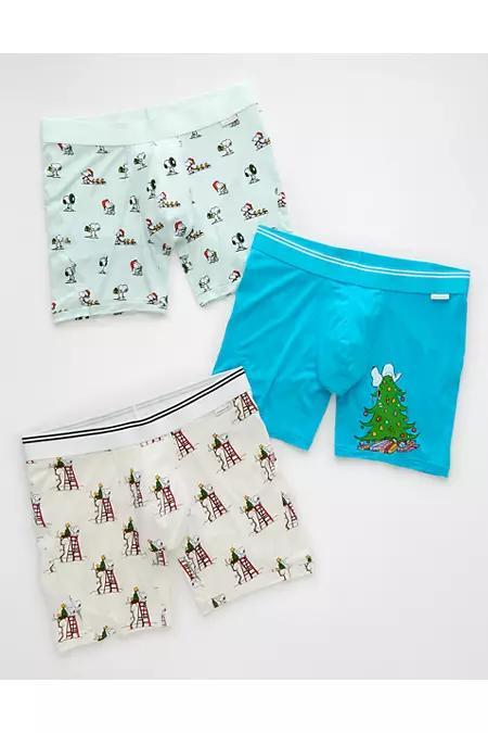 AEO Mens Snoopy 6 Ultra Soft Boxer Brief 3-Pack Men's Product Image