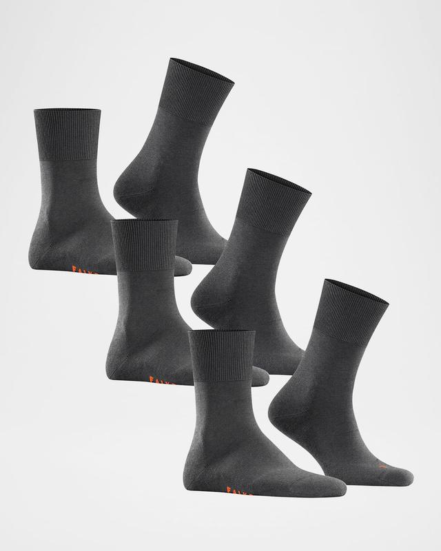 Falke Run 3-Pack Mid-Calf Socks Crew Cut Socks Shoes Product Image