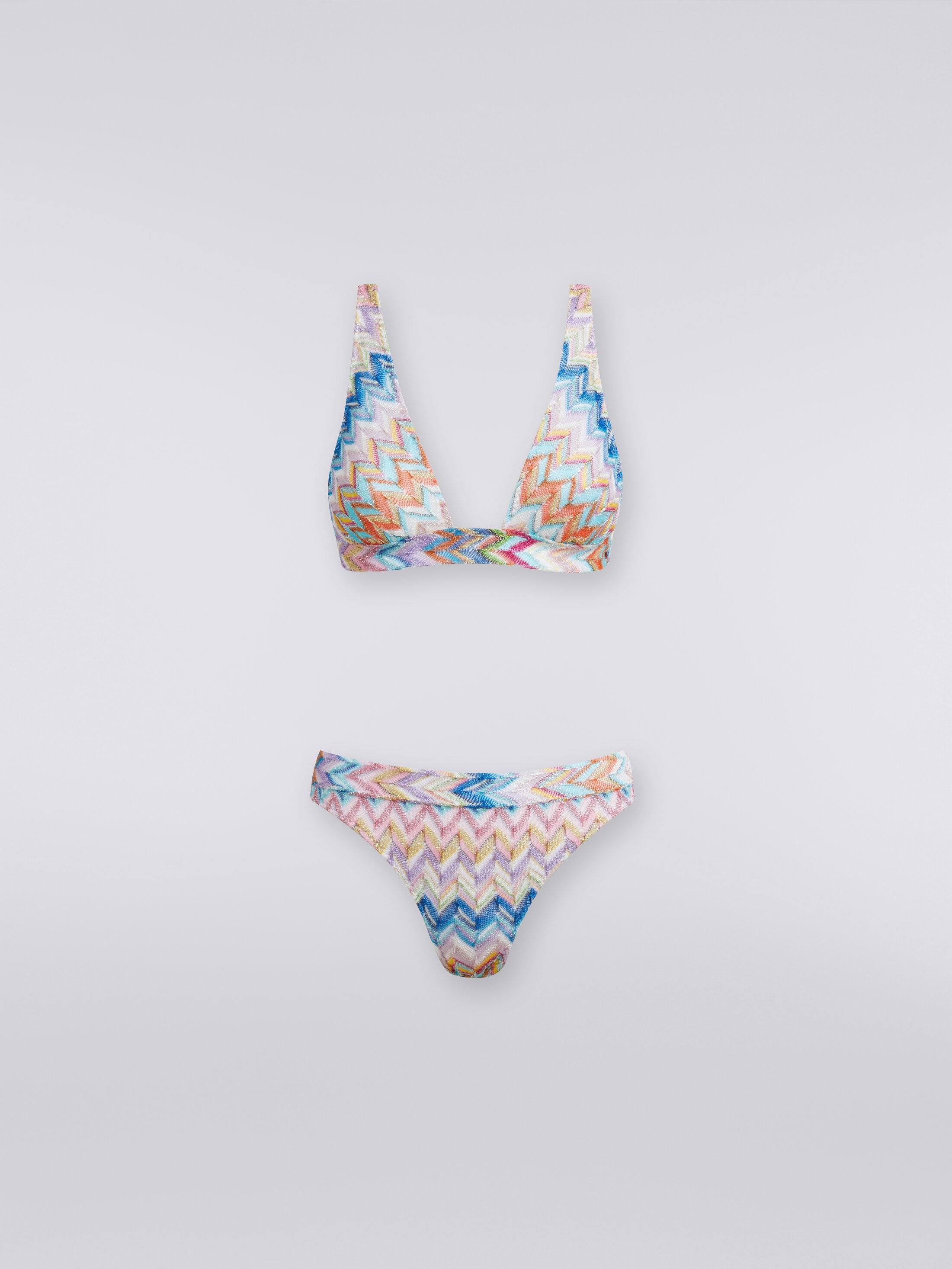 Bikini in zigzag viscose with lurex Product Image