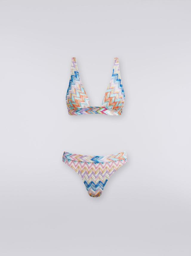 Bikini in zigzag viscose with lurex Product Image