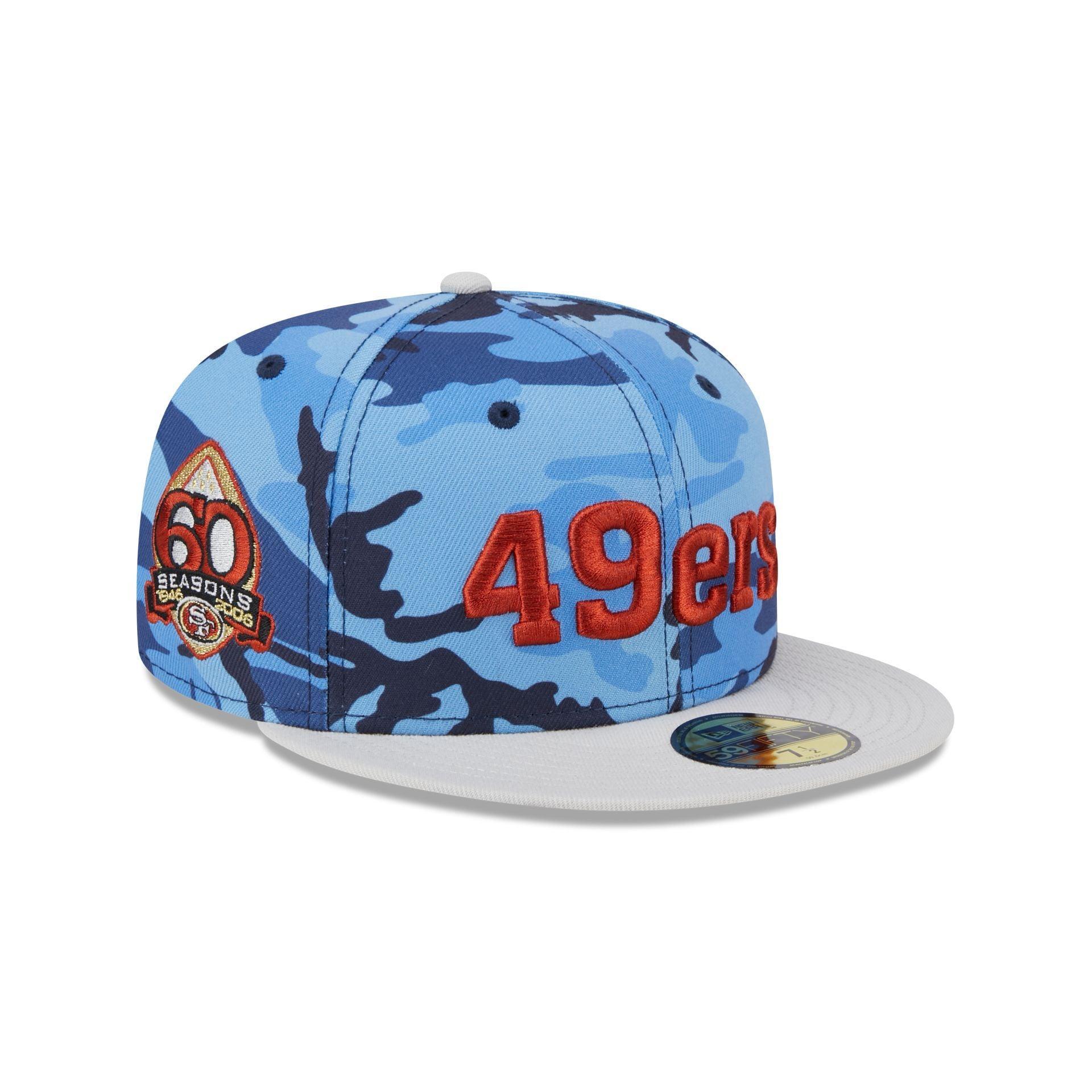 San Francisco 49ers Blue Camo 59FIFTY Fitted Hat Male Product Image