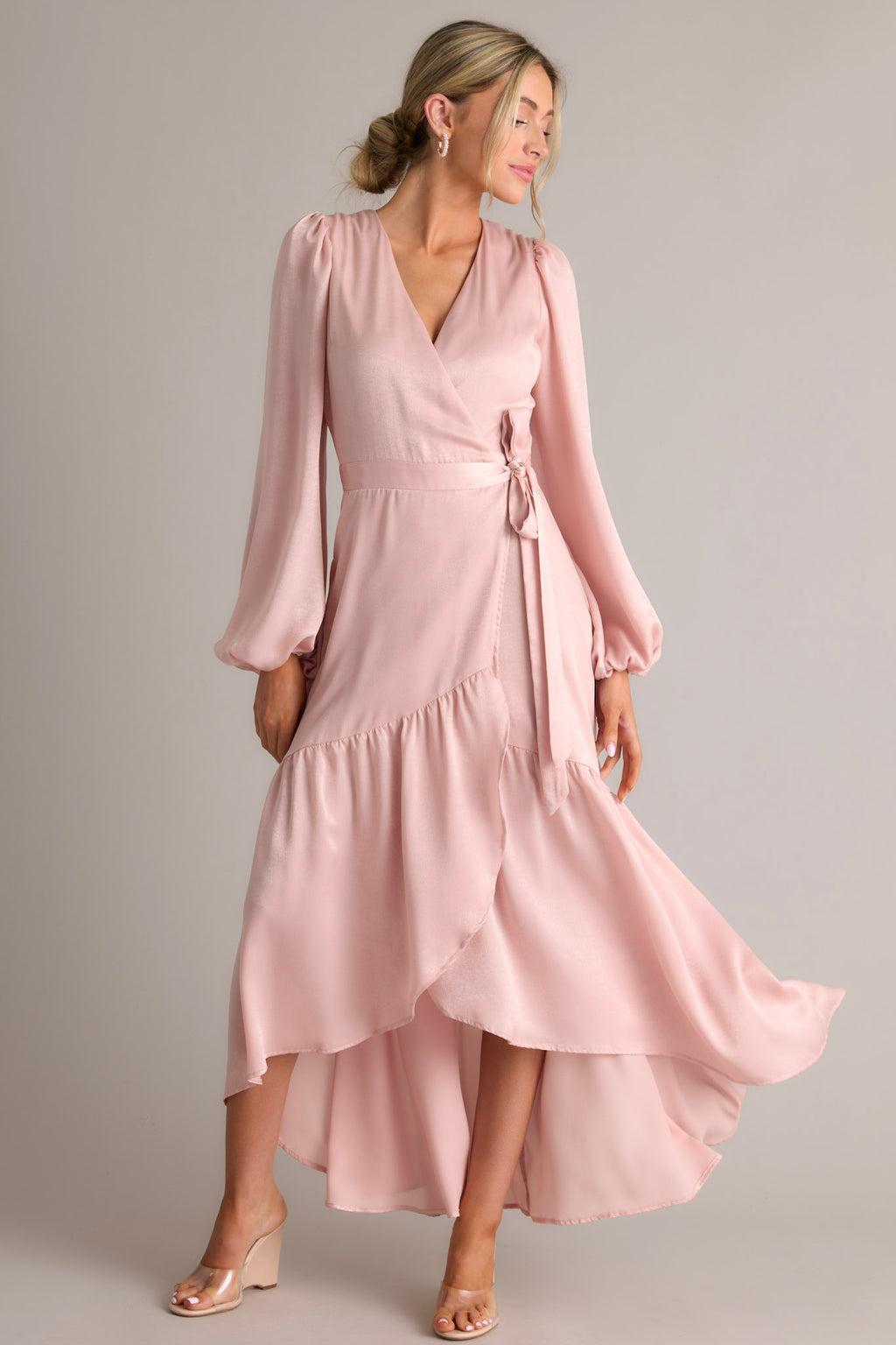 You Enchant Me Dusty Pink Maxi Dress Product Image