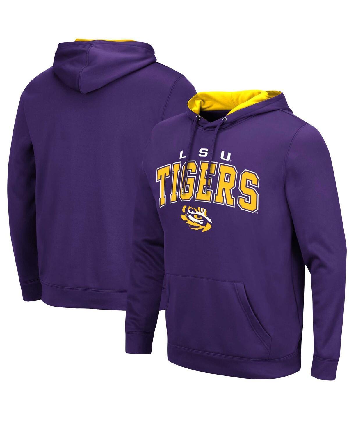 Mens Colosseum LSU Tigers ResistancePullover Hoodie Product Image