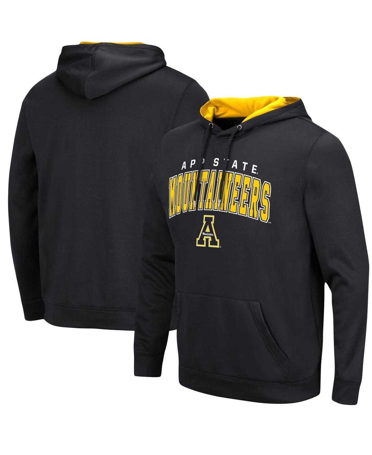 Mens Colosseum Black Appalachian State Mountaineers ResistancePullover Hoodie Product Image