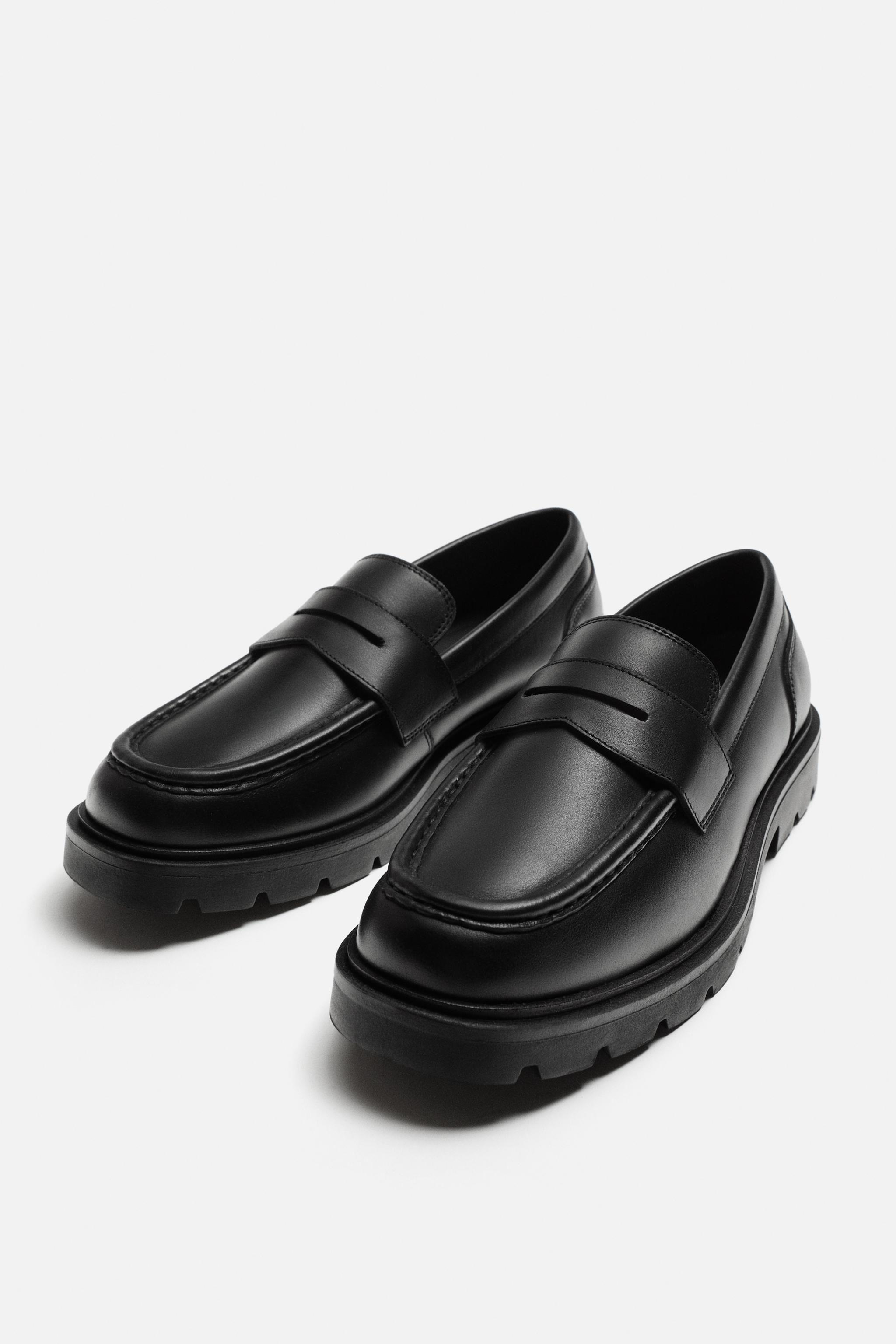 LEATHER PENNY LOAFERS Product Image