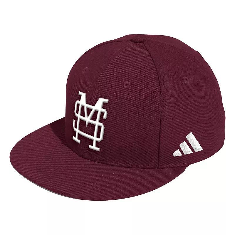 Mens adidas Maroon Mississippi State Bulldogs On-Field Baseball Fitted Hat Product Image