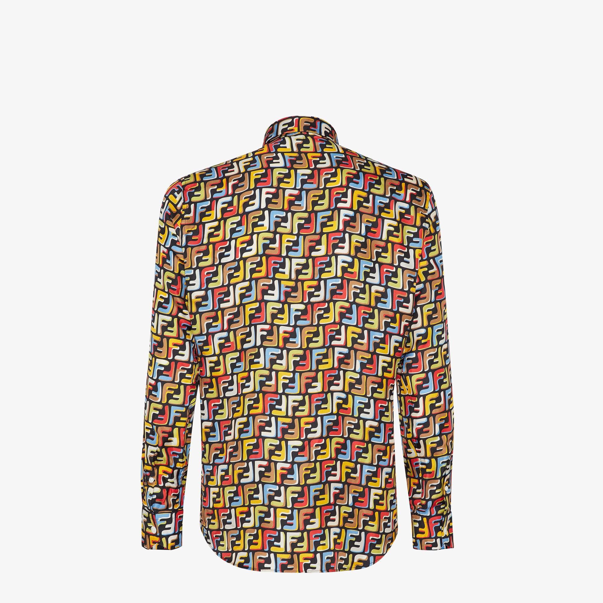 ShirtLunar New Year black silk shirt with multicolor FF Product Image