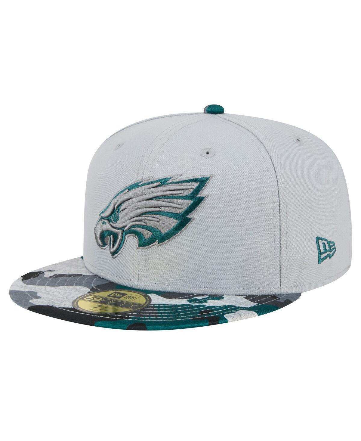 Mens New Era Gray Philadelphia Eagles Active Camo 59FIFTY Fitted Hat Product Image